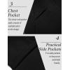 COOFANDY Men’s Casual Blazer Jacket Slim Fit Sports Coat Business Suit Jackets One Button(Black)