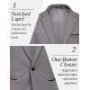 COOFANDY Men’s Casual Blazer Jacket Slim Fit Sports Coat Business Suit Jackets One Button(Grey)