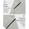 COOFANDY Men’s Casual Blazer Jacket Slim Fit Sports Coat Business Suit Jackets One Button(Light Gray)