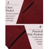 COOFANDY Men’s Casual Blazer Jacket Slim Fit Sports Coat Business Suit Jackets One Button(Wine Red)