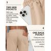 COOFANDY Mens Linen Shorts Casual Drawstring Elastic Waist Lightweight Summer Vacation Beach Shorts(Dark Beige)