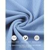 COOFANDY Mens Muscle T-Shirts V-Neck Slim Fit Workout Shirt Short Sleeve Longline Gym Athletic Tee Shirts(Solid Color-light Blue)