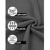 COOFANDY Mens Slim Fit Knit Polo Shirts Business Lightweight Polo Sweater Casual Summer Ribbed Textured Collared T Shirt(Dark Grey)