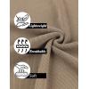COOFANDY Mens Slim Fit Knit Polo Shirts Business Lightweight Polo Sweater Casual Summer Ribbed Textured Collared T Shirt(Khaki)