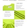COOFANDY Mens Swim Shirt UPF 50+ Rash Guard Beach Tshirt Workout Quick Dry T Shirts for Running, Surfing and Hiking(Lime Green)