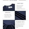 COOFANDY Mens Swim Shirt UPF 50+ Rash Guard Beach Tshirt Workout Quick Dry T Shirts for Running, Surfing and Hiking(Mightnight Blue)