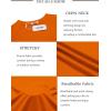 COOFANDY Mens Swim Shirt UPF 50+ Rash Guard Beach Tshirt Workout Quick Dry T Shirts for Running, Surfing and Hiking(Orange)