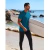 COOFANDY Mens Swim Shirt UPF 50+ Rash Guard Beach Tshirt Workout Quick Dry T Shirts for Running, Surfing and Hiking(Royal Blue)