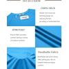 COOFANDY Mens Swim Shirt UPF 50+ Rash Guard Beach Tshirt Workout Quick Dry T Shirts for Running, Surfing and Hiking(White&deep Blue)