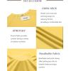 COOFANDY Mens Swim Shirt UPF 50+ Rash Guard Beach Tshirt Workout Quick Dry T Shirts for Running, Surfing and Hiking(Yellow)