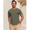 COOFANDY Men’s T Shirt Short Sleeve Cotton Blend T-Shirts Crew Neck Casual Summer Basic Tee Shirts(Army Green)