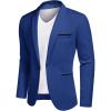 COOFANDY Men’s Casual Blazer Jacket Slim Fit Sports Coat Business Suit Jackets One Button(Royal Blue)