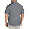 COOFANDY Big & Tall Shirts for Men Short Sleeve Button Down Casual Dress Shirts(Grey Black-square)