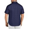 COOFANDY Big & Tall Shirts for Men Short Sleeve Button Down Casual Dress Shirts(Navy – Anchor Pattern)
