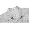 COOFANDY Big & Tall Shirts for Men Short Sleeve Button Down Casual Dress Shirts(White – Cross Pattern)