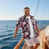 COOFANDY Big and Tall Men’s Hawaiian Shirts Short Sleeve Tropical Floral Button Down Shirt Casual Summer Beach Shirts(Black & Red Tropical Style)