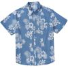 COOFANDY Big and Tall Men’s Hawaiian Shirts Short Sleeve Tropical Floral Button Down Shirt Casual Summer Beach Shirts(Blue Tropical Floral)