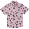 COOFANDY Big and Tall Men’s Hawaiian Shirts Short Sleeve Tropical Floral Button Down Shirt Casual Summer Beach Shirts(Coconut Tree Pink)