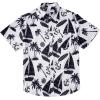 COOFANDY Big and Tall Men’s Hawaiian Shirts Short Sleeve Tropical Floral Button Down Shirt Casual Summer Beach Shirts(White Cruise Ship)
