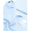 COOFANDY Men’s Casual Button Down Shirts Short Sleeve Linen Shirts Summer Beach Dress Shirt(Sky Blue)