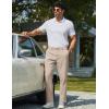 COOFANDY Mens Chino Pants Casual Business Dress Pants Stretch Golf Trousers with Pockets(Apricot)