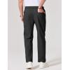 COOFANDY Mens Chino Pants Casual Business Dress Pants Stretch Golf Trousers with Pockets(Black)