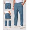 COOFANDY Mens Chino Pants Casual Business Dress Pants Stretch Golf Trousers with Pockets(Blue)