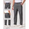 COOFANDY Mens Chino Pants Casual Business Dress Pants Stretch Golf Trousers with Pockets(Dark Gray)