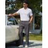 COOFANDY Mens Chino Pants Casual Business Dress Pants Stretch Golf Trousers with Pockets(Dark Gray)