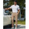 COOFANDY Mens Chino Pants Casual Business Dress Pants Stretch Golf Trousers with Pockets(Khaki)