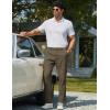 COOFANDY Mens Chino Pants Casual Business Dress Pants Stretch Golf Trousers with Pockets(Olive Green)