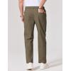 COOFANDY Mens Chino Pants Casual Business Dress Pants Stretch Golf Trousers with Pockets(Olive Green)