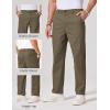 COOFANDY Mens Chino Pants Casual Business Dress Pants Stretch Golf Trousers with Pockets(Olive Green)