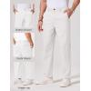 COOFANDY Mens Chino Pants Casual Business Dress Pants Stretch Golf Trousers with Pockets(White)
