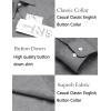 COOFANDY Men’s Cotton Linen Button Down Shirts Long Sleeve Casual Summer Beach Shirts for Men(1- Light Grey)