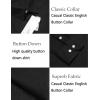 COOFANDY Men’s Cotton Linen Button Down Shirts Long Sleeve Casual Summer Beach Shirts for Men(Solid Black)
