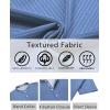 COOFANDY Men’s Henley Shirt Short Sleeve Casual T-Shirt Summer Beach Hippie Henley Tee Shirt(Blue – Striped)