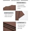 COOFANDY Mens Henley Shirts Short Sleeve Casual Stylish Tshirt Lightweight Summer Basic Tee Tops(Brown)