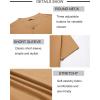 COOFANDY Mens Henley Shirts Short Sleeve Casual Stylish Tshirt Lightweight Summer Basic Tee Tops(Camel)