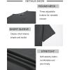 COOFANDY Mens Henley Shirts Short Sleeve Casual Stylish Tshirt Lightweight Summer Basic Tee Tops(Dark Grey)