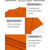 COOFANDY Mens Henley Shirts Short Sleeve Casual Stylish Tshirt Lightweight Summer Basic Tee Tops(Orange)