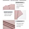 COOFANDY Mens Henley Shirts Short Sleeve Casual Stylish Tshirt Lightweight Summer Basic Tee Tops(Pink)