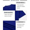 COOFANDY Mens Henley Shirts Short Sleeve Casual Stylish Tshirt Lightweight Summer Basic Tee Tops(Royal Blue)
