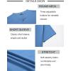 COOFANDY Mens Henley Shirts Short Sleeve Casual Stylish Tshirt Lightweight Summer Basic Tee Tops(Sky Blue)