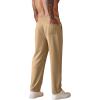 COOFANDY Men’s Knit Sweatpants Lightweight Open Bottom Casual Pants Drawstring Jogger Yoga Pants with Pockets(Mustard Yellow)