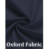 COOFANDY Men’s Long Sleeve Oxford Dress Shirts Button Down Shirt Casual Band Collar Shirts(Navy Blue)