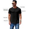 COOFANDY Men’s Short Sleeve T-Shirts Crew Neck Casual Summer T Shirts 1-3 Pack Basic Tee Shirt(C- Black 3 Pack)