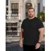 COOFANDY Men’s Short Sleeve T-Shirts Crew Neck Casual Summer T Shirts 1-3 Pack Basic Tee Shirt(C- Black 3 Pack)