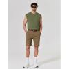 COOFANDY Mens Sleeveless Shirts 100% Cotton Workout Tank Tops Cut Off Shirts Gym Muscle Loose Fit Tee(Army Green)