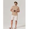 COOFANDY Mens Sleeveless Shirts 100% Cotton Workout Tank Tops Cut Off Shirts Gym Muscle Loose Fit Tee(Khaki)